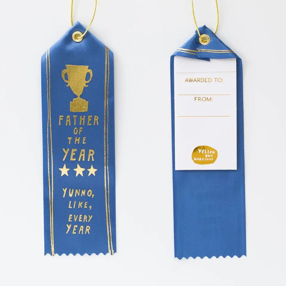 Father of the Year Award Ribbon - Father's Day Gift