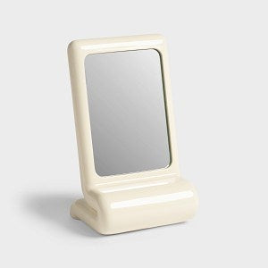Vanity Whip Mirror Off White
