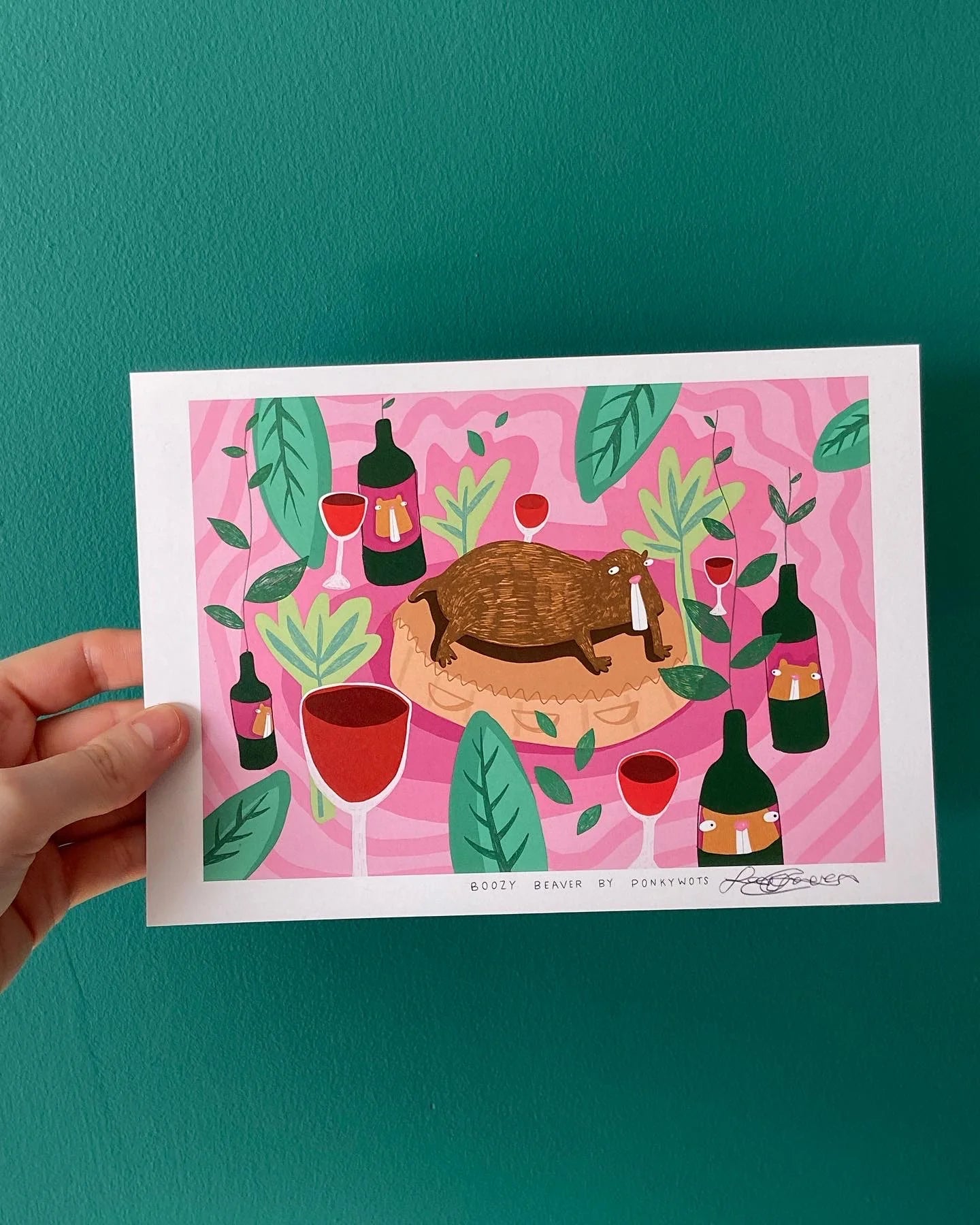 Ponky Wots Art Print A4
