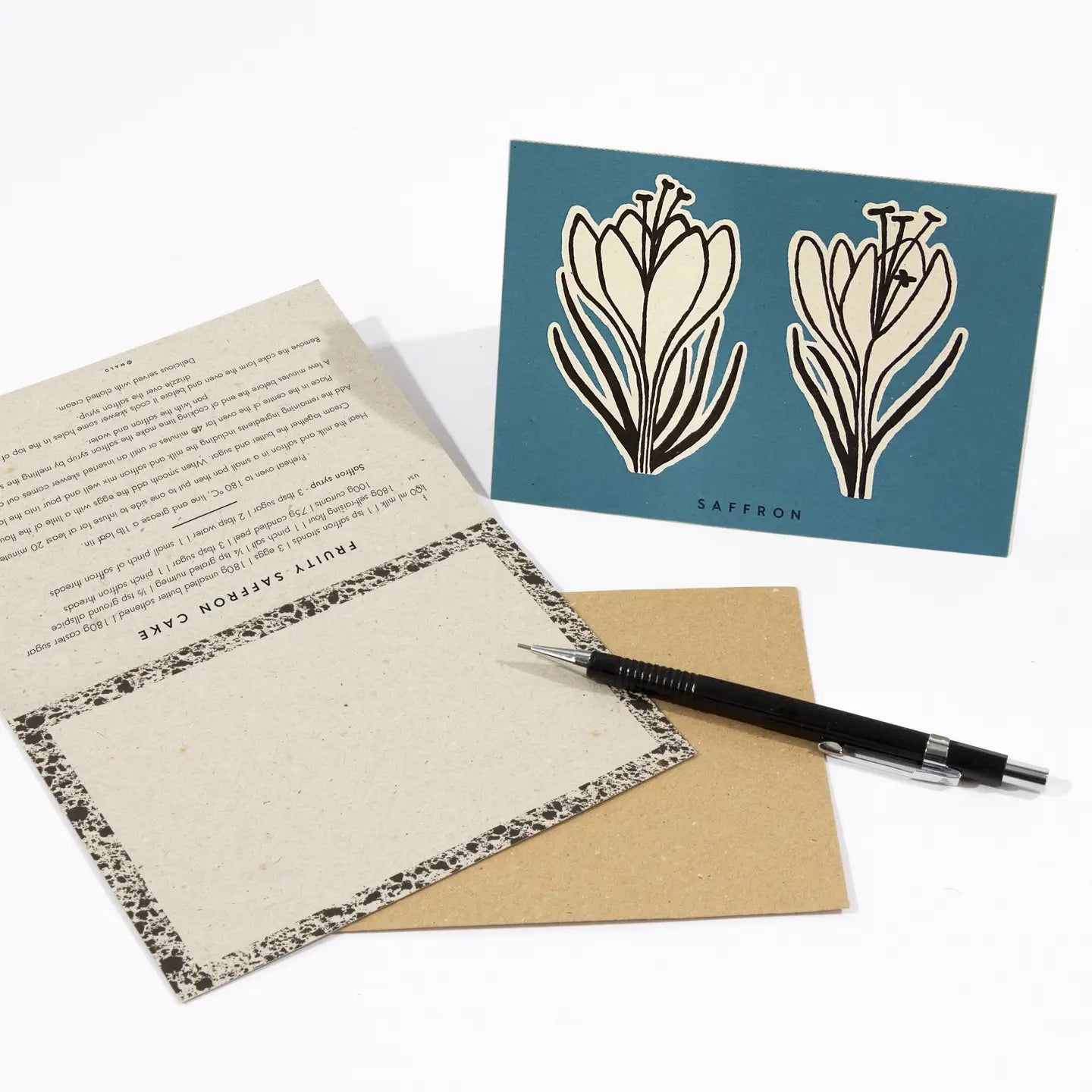 Recipe Notecard Pack (x4) -Flower