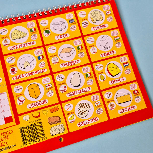 2026 Cheese Calendar