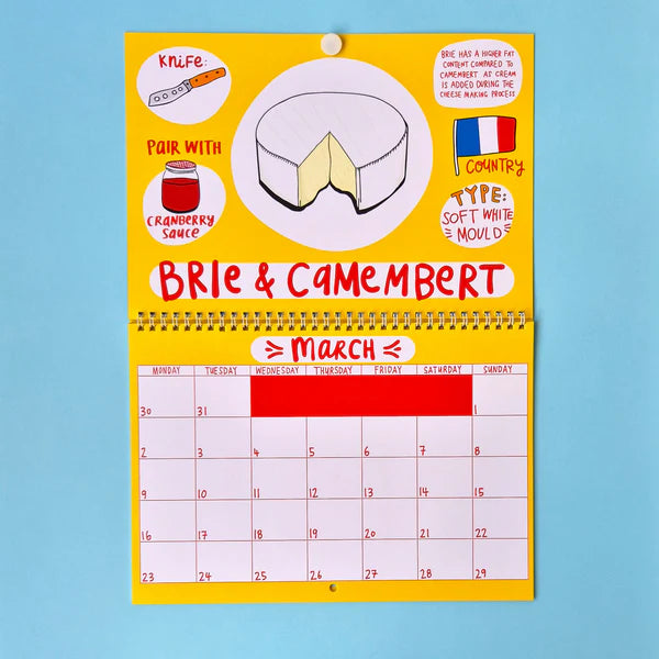2026 Cheese Calendar