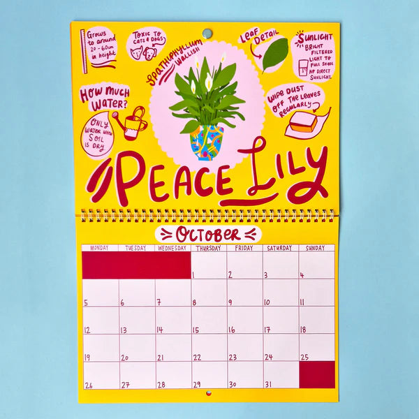 2026 House Plant Calendar