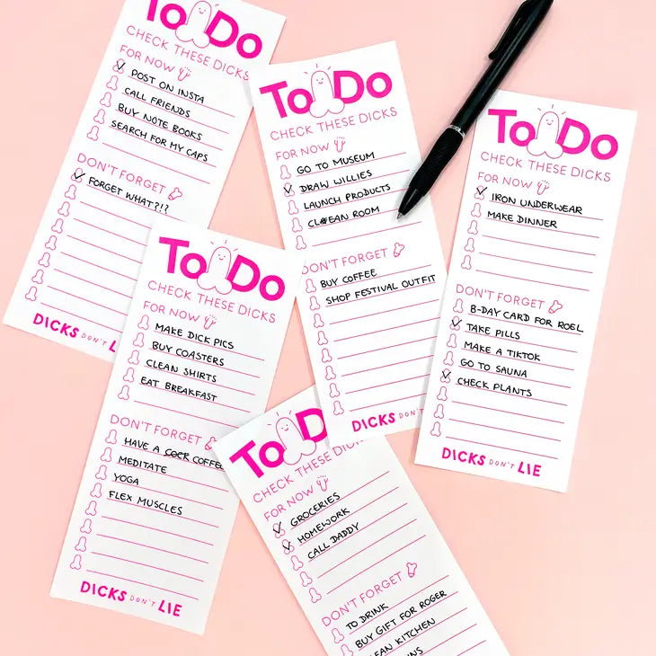To-Do Block - Check these Dicks