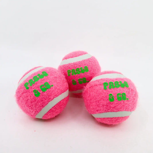 Pack of Three Squeaky Balls: Pink