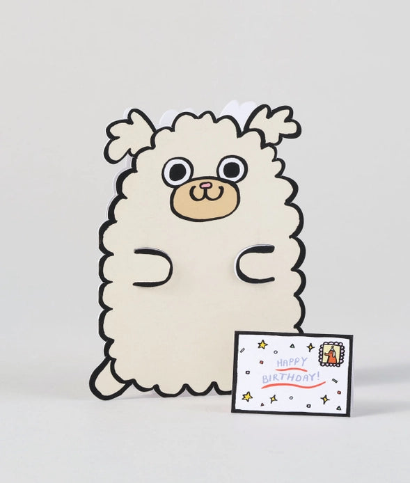 Kid's Greetings Card - Dog with Mini Card