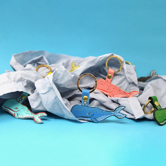 Humpback Whale Key Fob Cornflower