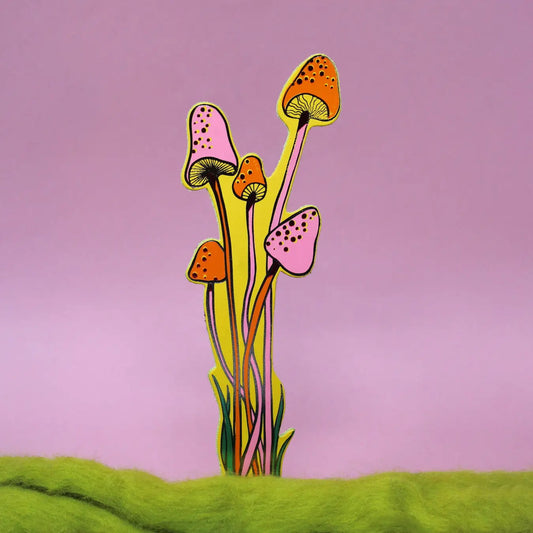 Mushroom Bookmark Buttercup Yellow