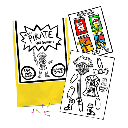 Pirate Split Pin Puppet Craft Pack