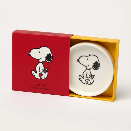 Peanuts Round Trinket Dish Walk