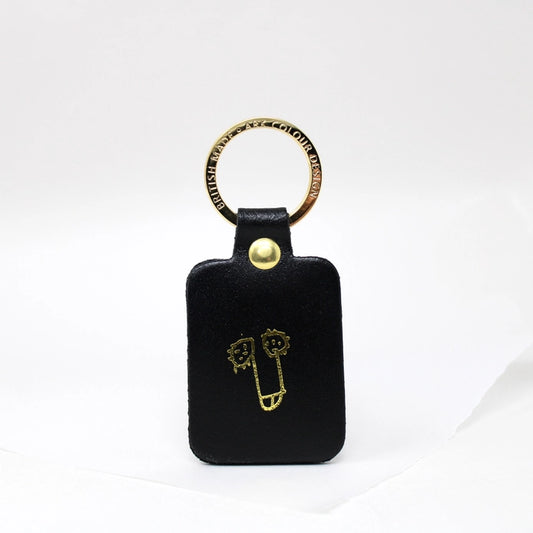 Willy Leather Key Fob Black