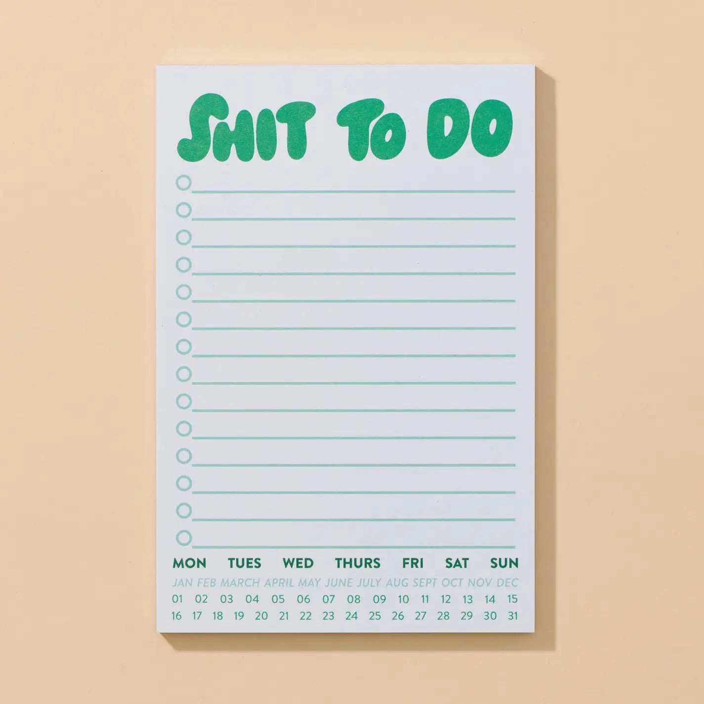 Shit To Do Notepad