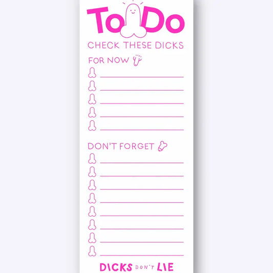 To-Do Block - Check these Dicks