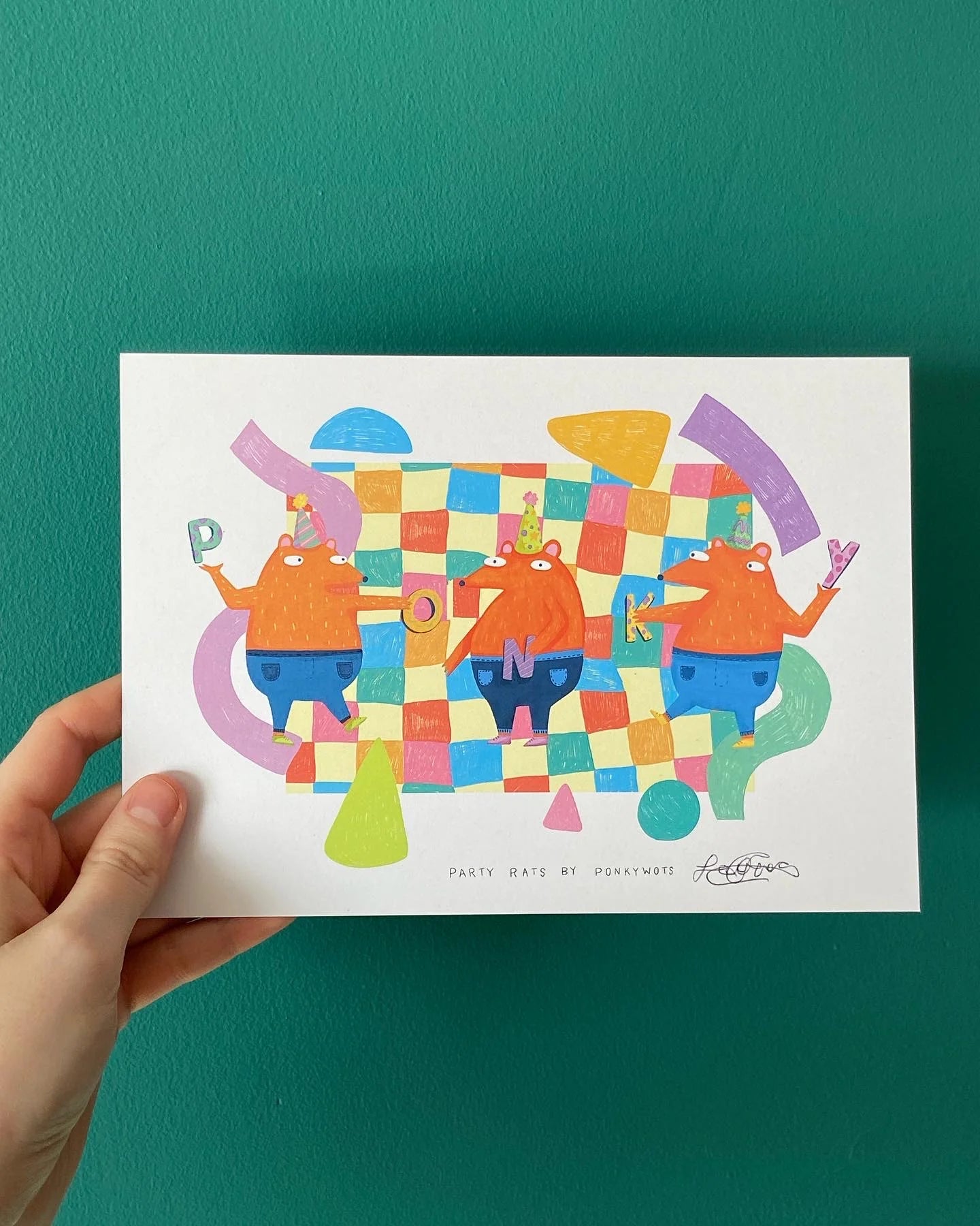 Ponky Wots Art Print A5