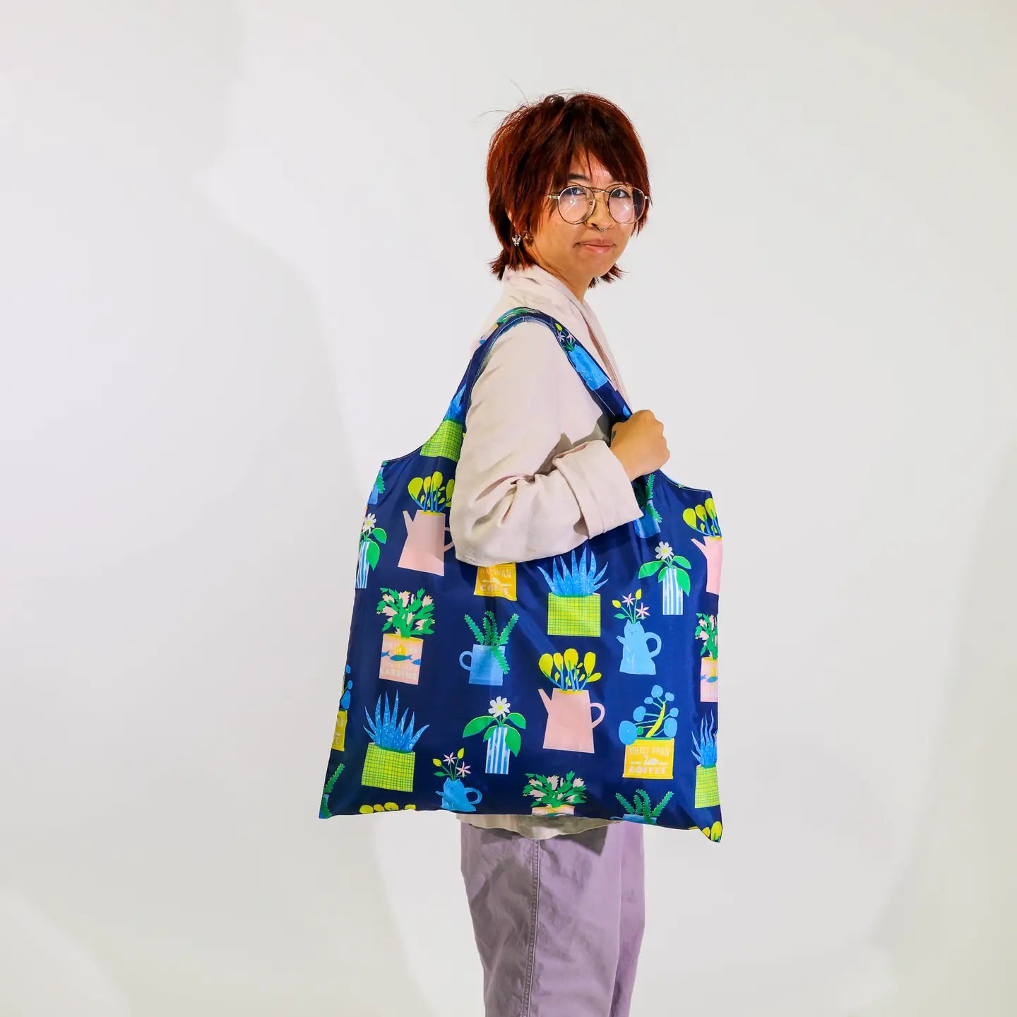 Houseplants Art Sack By the Printed Peanut - Reusable Tote