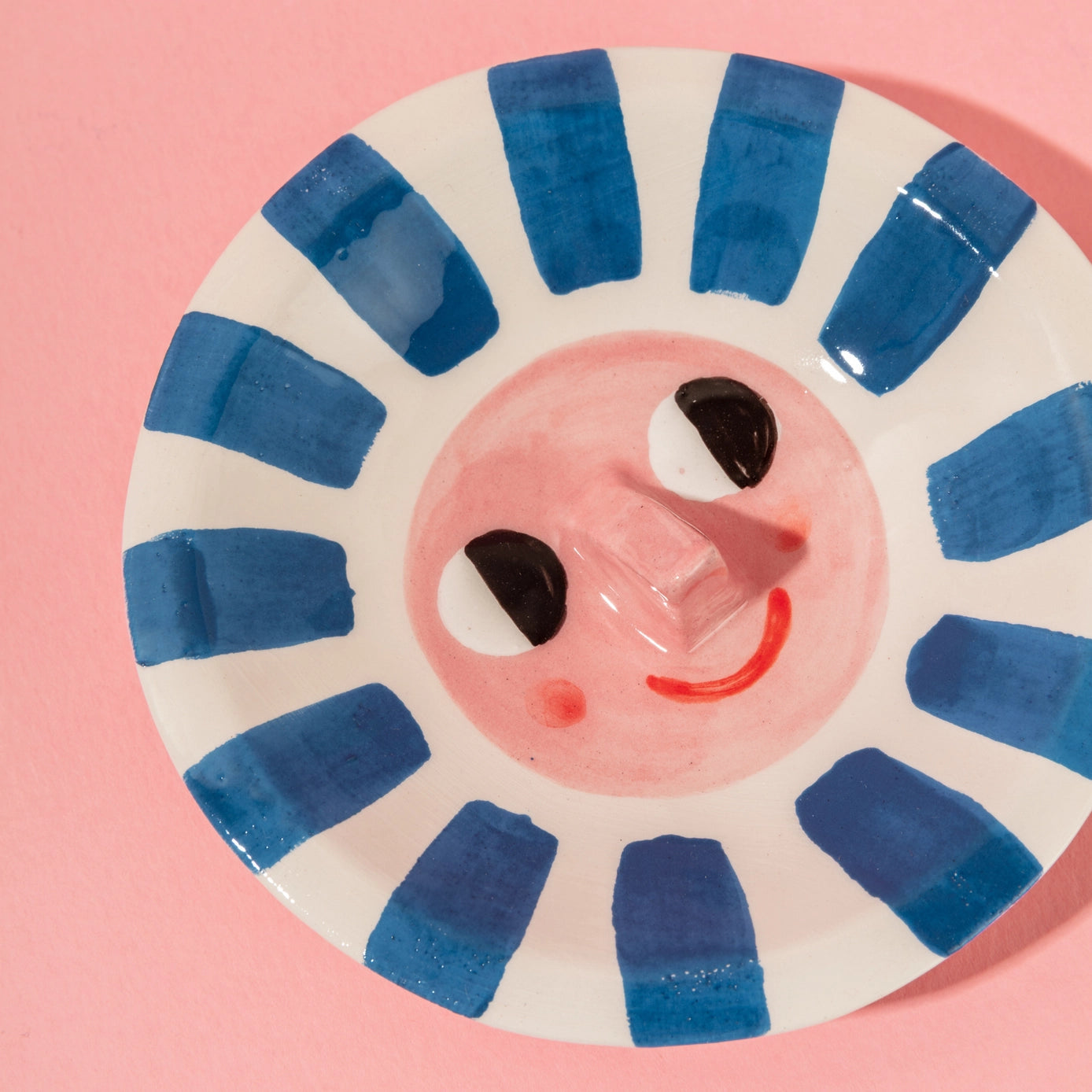 Happy Sun Blue / Ceramic Trinket Dish