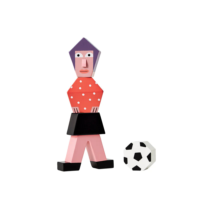 Block Party Gal Wooden Toy