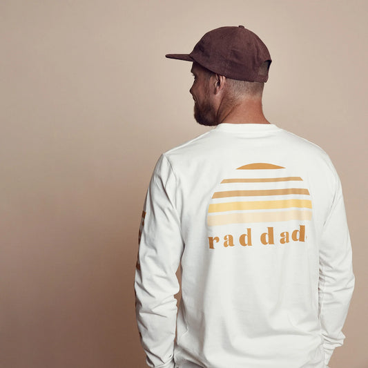 Rad Dad Tonal Long Sleeve Tee - Natural
