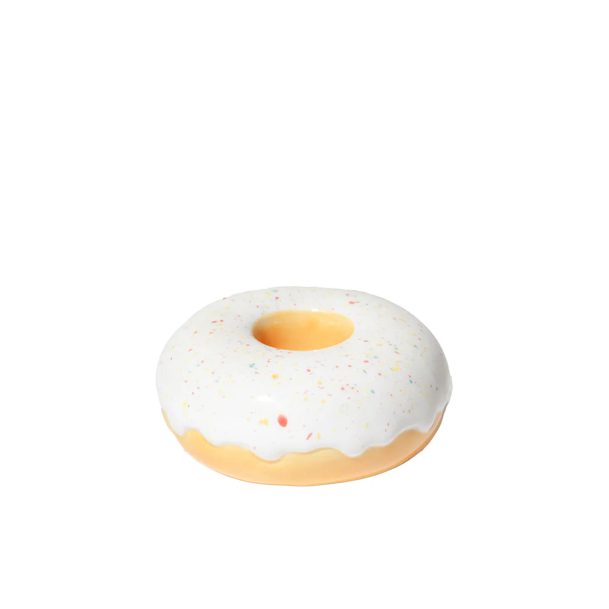 Fast Food Candle Holder Donut White