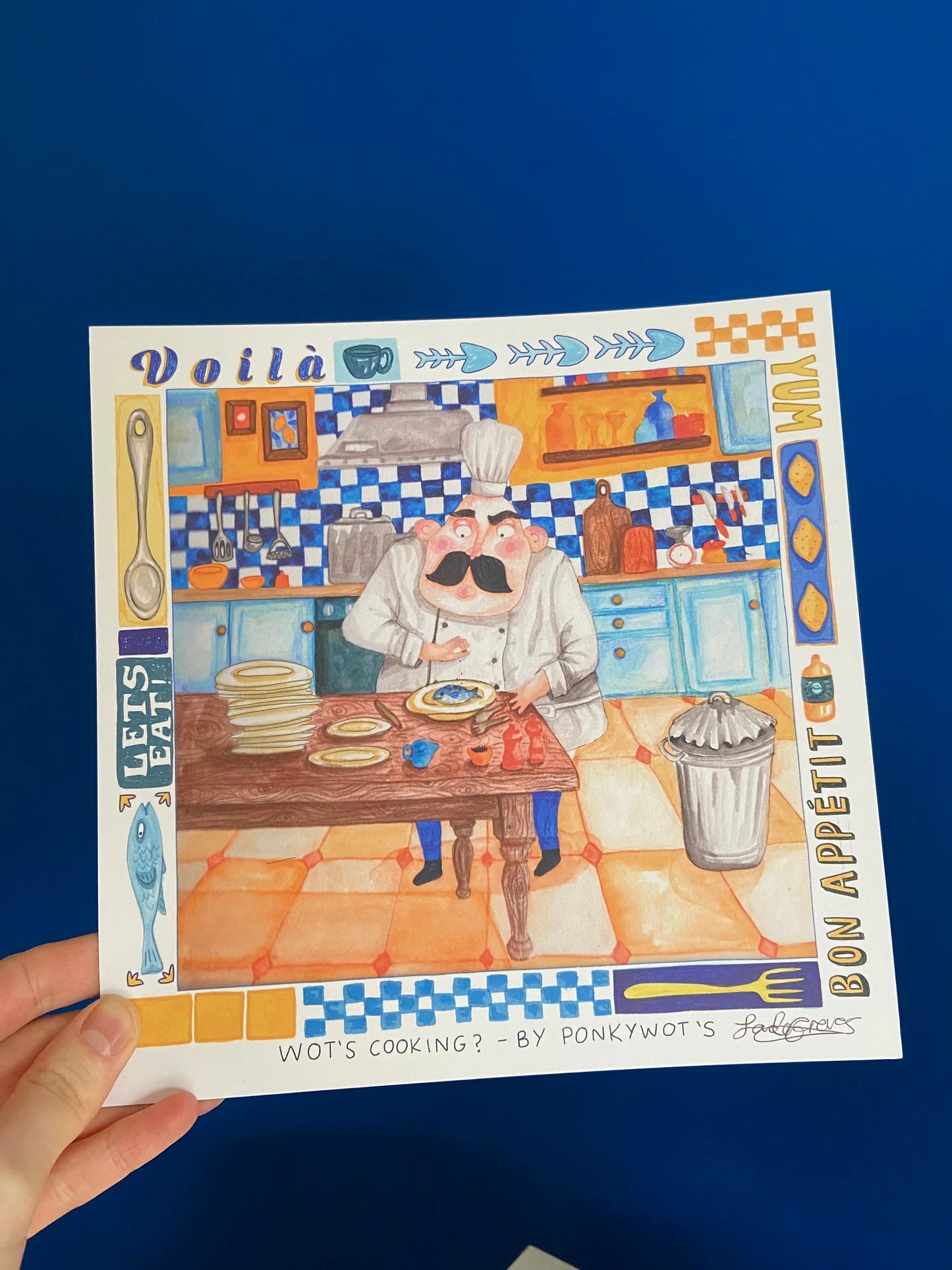 Ponky Wots Art Print Square