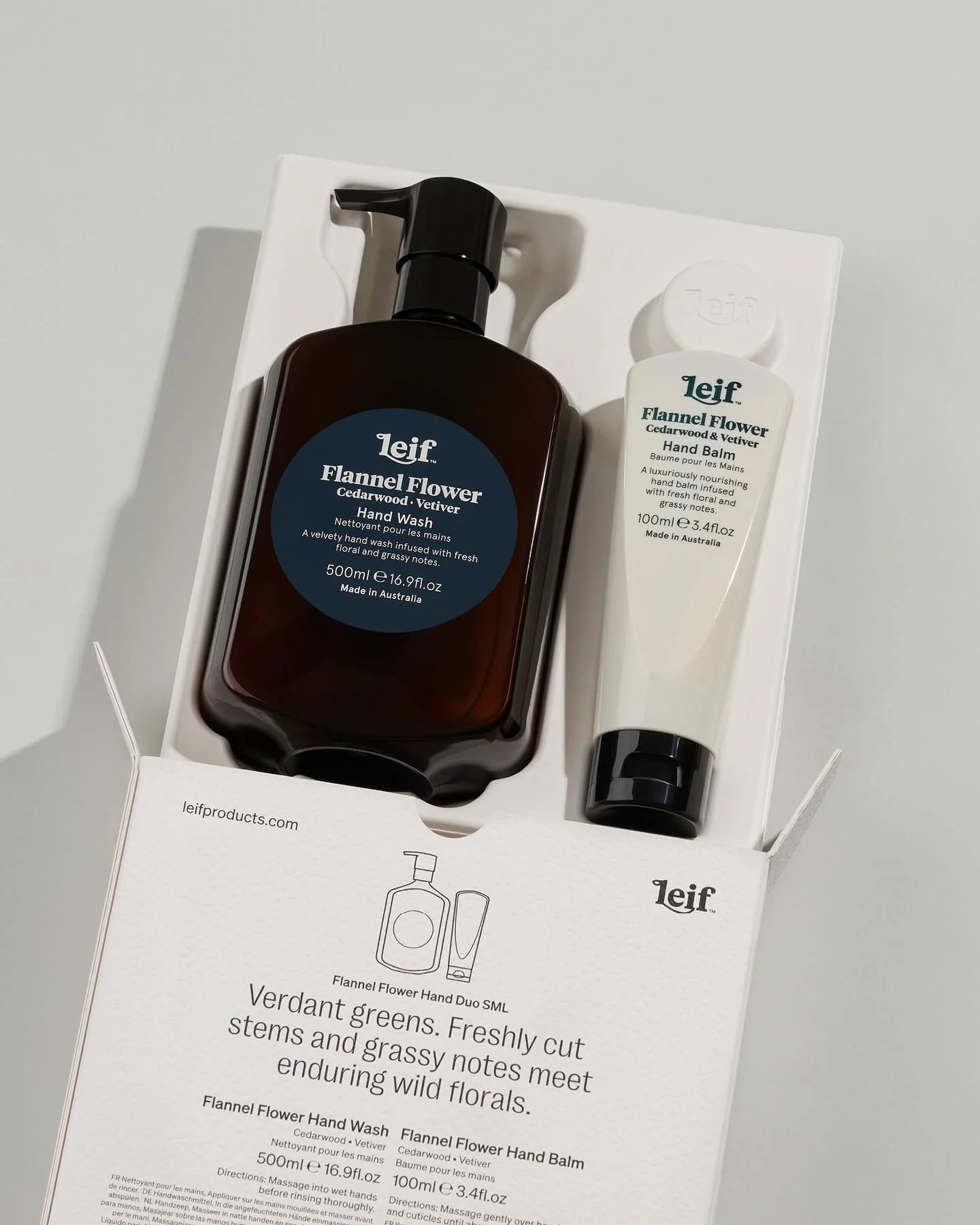 Limited Edition Holiday Flannel Flower Hand Duo SML