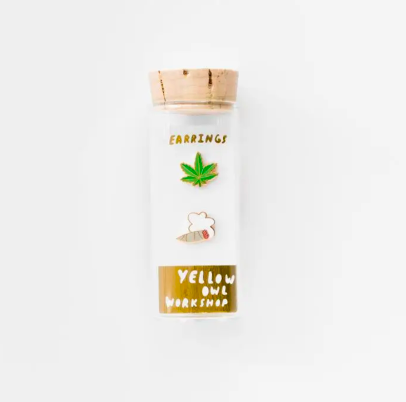Weed Marijuana Studs
