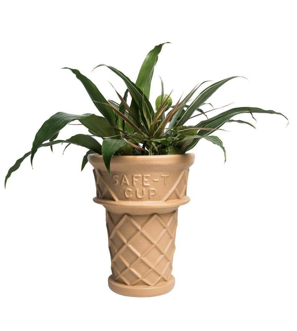 Giant Ice Cream Cone Planter