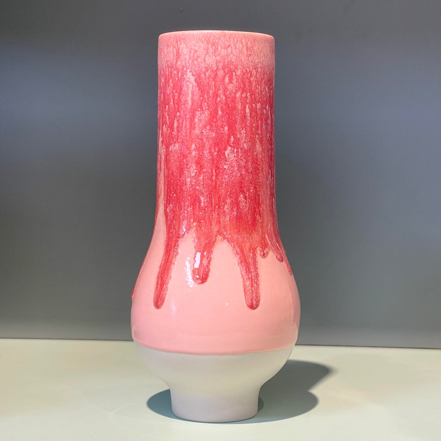 Studio Arhoj Hana Vase Large 2 Hand-cast Hand-glazed Porcelain Colour Pink Gradient