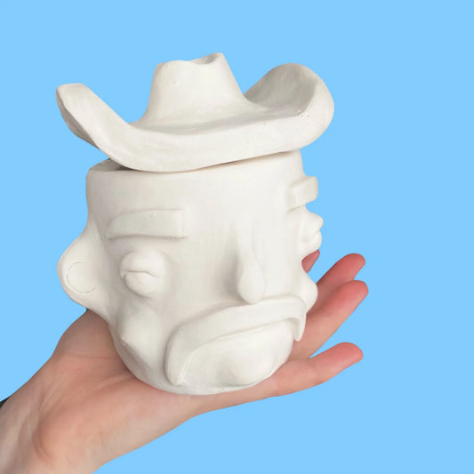 Paint-Your-Own Cowboy Pot 2