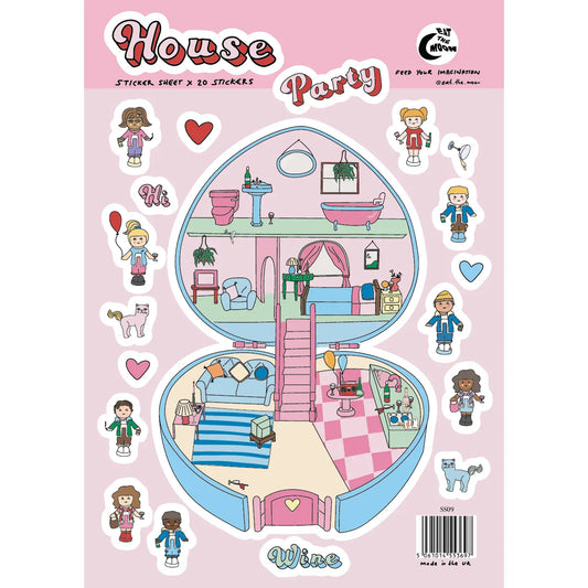 A5 Sticker Sheet - House Party