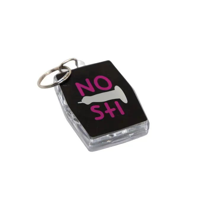 NO STI Condom Keyring Paul Yore