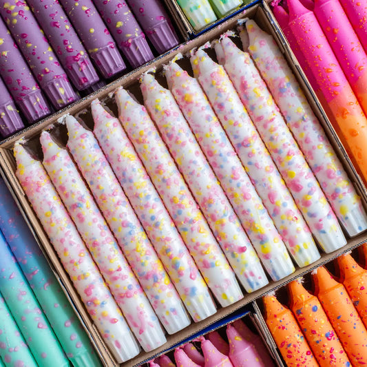 Taper Candle - Mixed Confetti