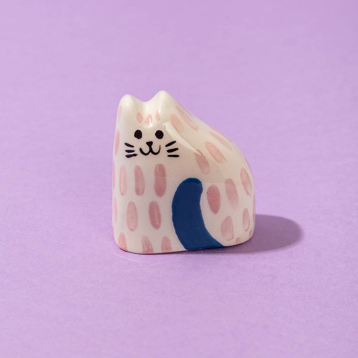 Tiny Cat Pink / Ceramic Piece