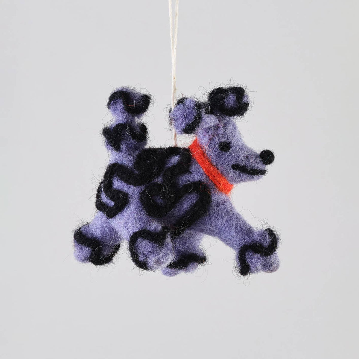 Fleur Dog Hanging Felt Ornament