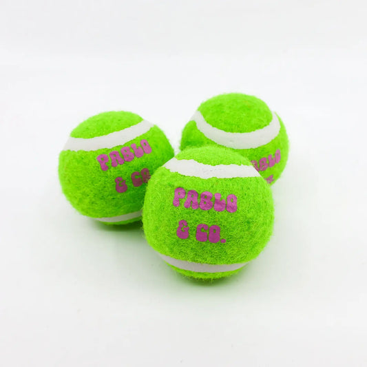 Pack of Three Squeaky Balls: Green