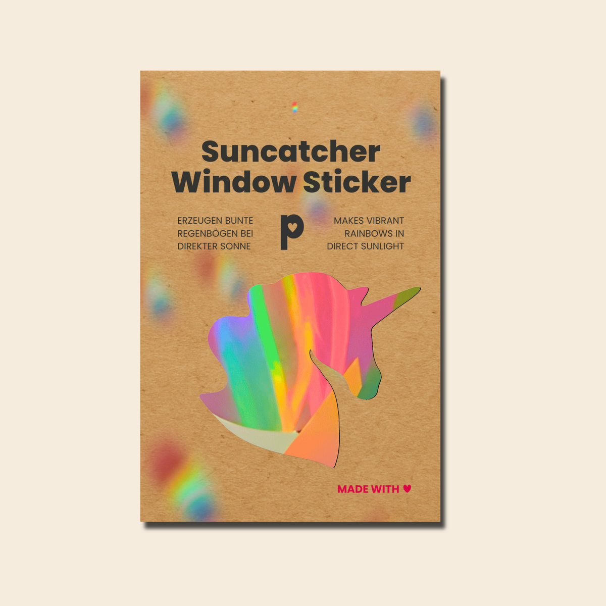 Suncatcher Window Sticker Unicorn, Kids Decal, Rainbow Maker