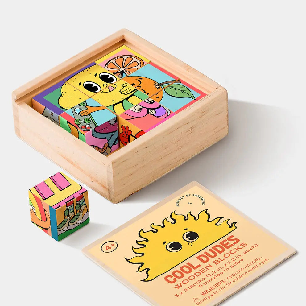 Cool Dudes Wooden Blocks