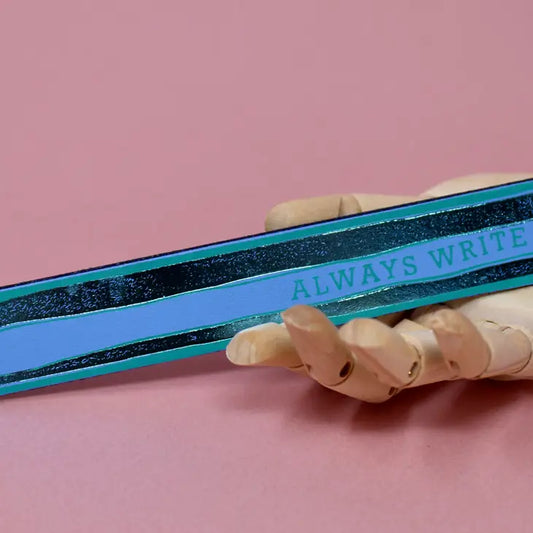 Always Write Pencil Bookmark Cornflower