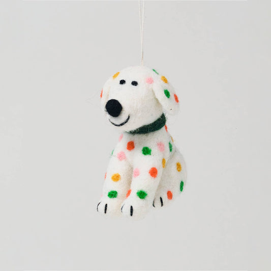 Chip Dog Hanging Felt Ornament