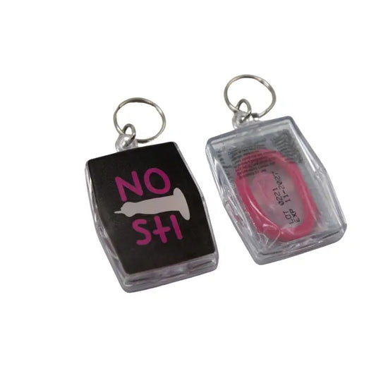 NO STI Condom Keyring Paul Yore