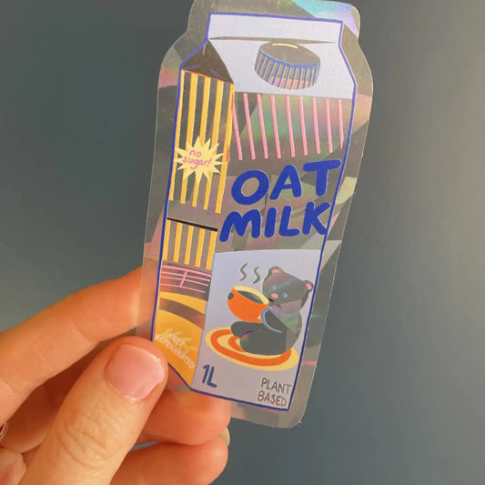 Oat Milk Suncatcher Sticker