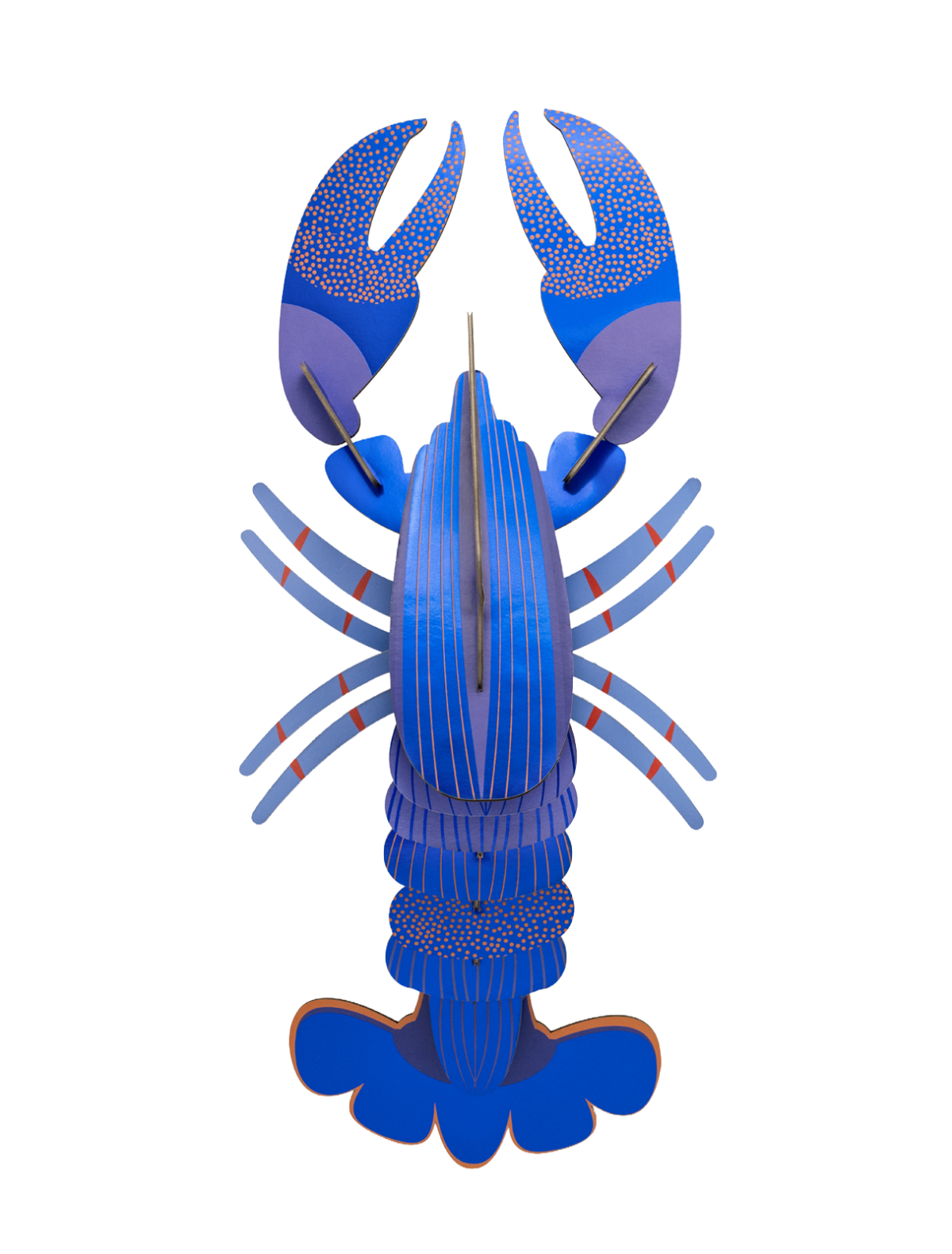 Wall Art Sea Creatures (B4) Lobster Lapis Blue