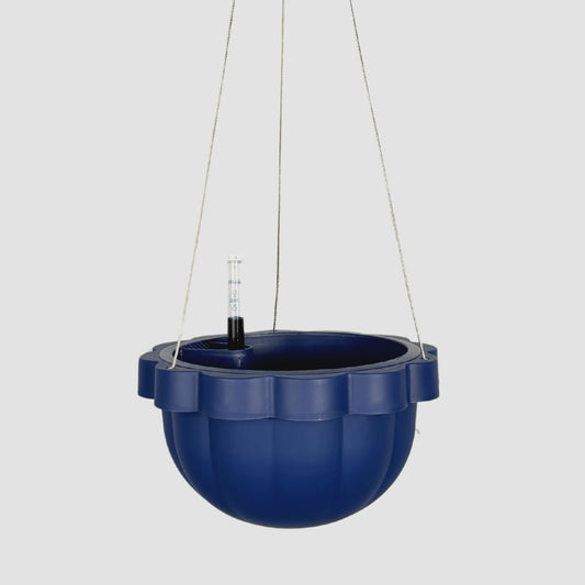 Poppy Self-Watering Hanging Planter - Blueberry