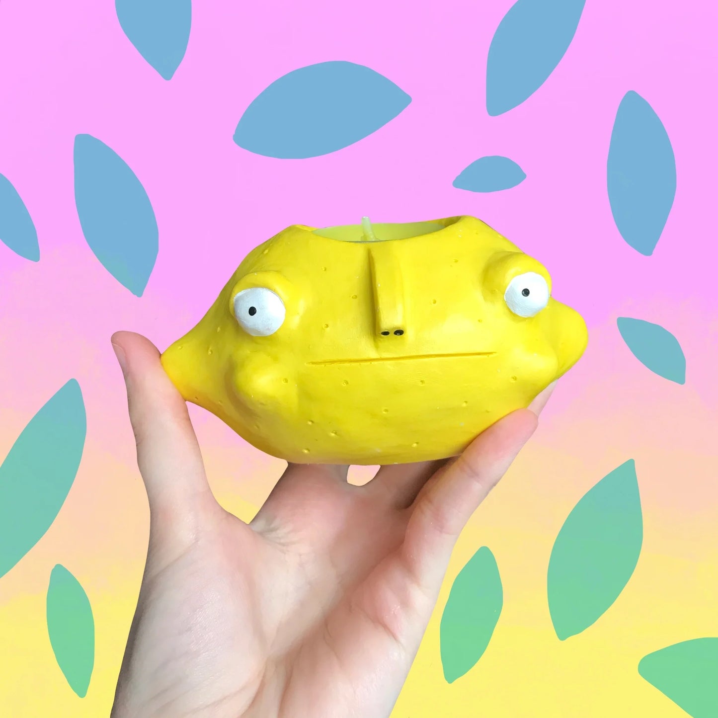 Fruit Candle Holder - Lemon 2