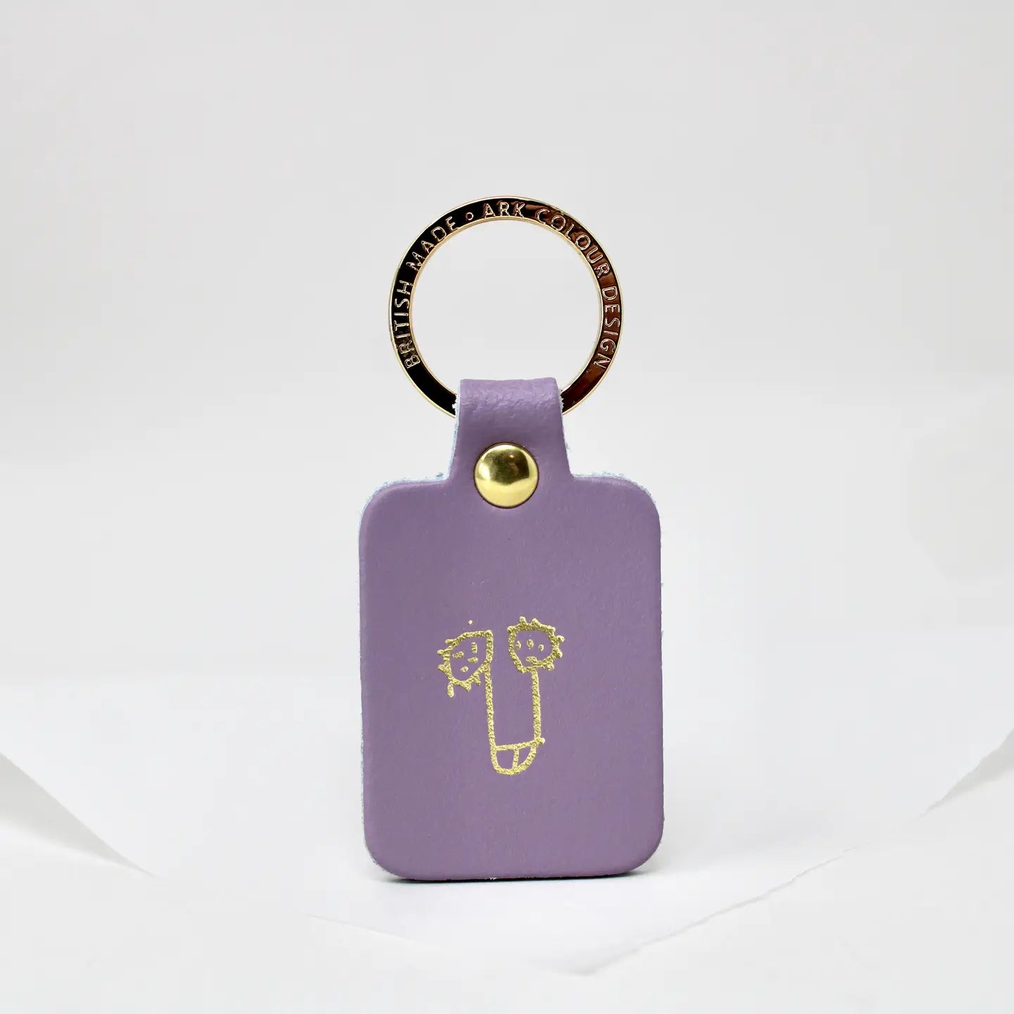 Willy Leather Key Fob Lilac