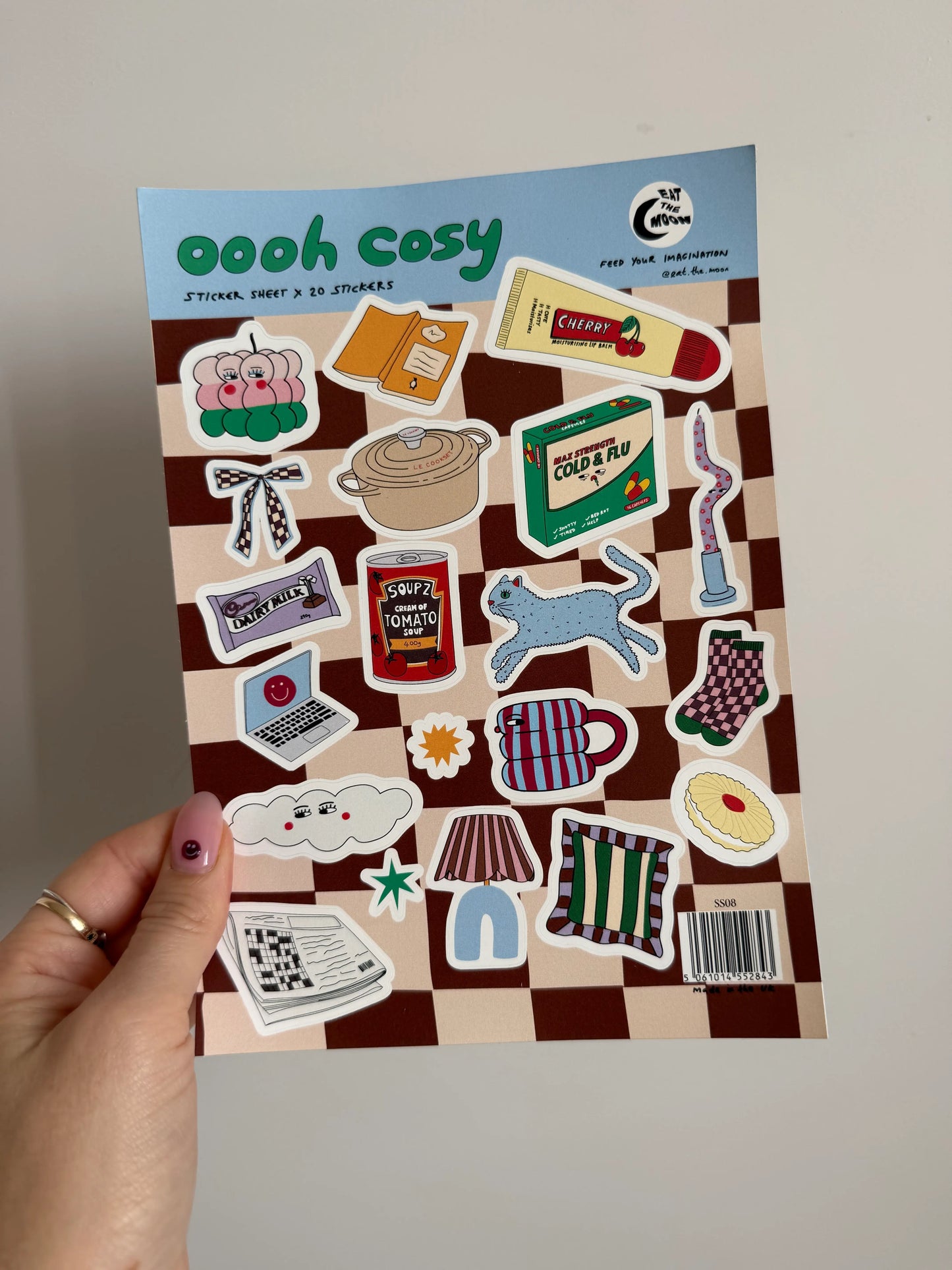 A5 Sticker Sheet - Cosy Design