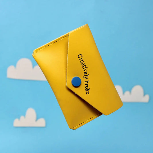 Creatively Broke Purse Yellow