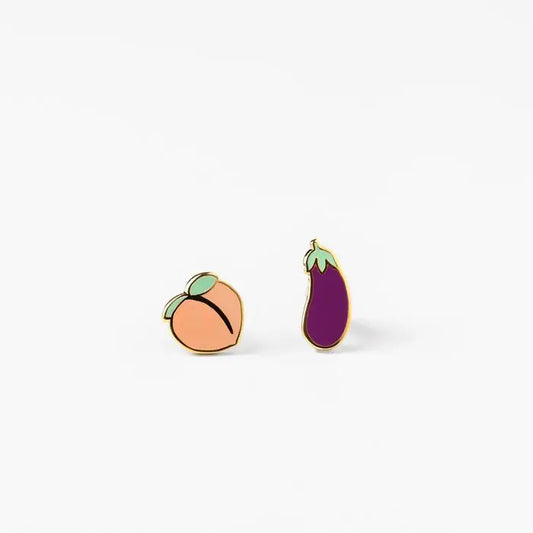 Peach and Eggplant Studs