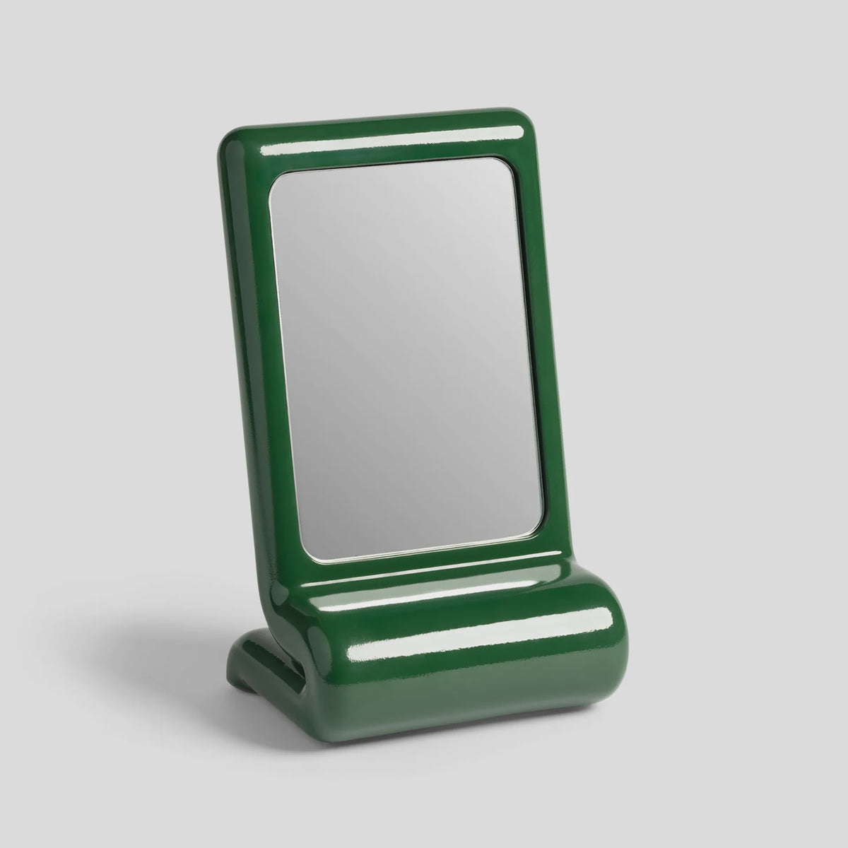 Vanity Whip Mirror Green