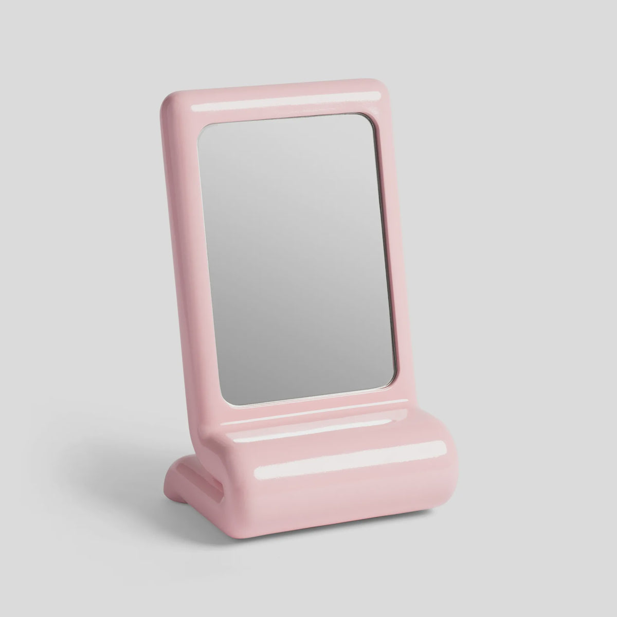 Vanity Whip Mirror Pink